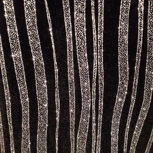 Velour black and silver tank top